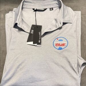 Travis Mathew Light Gray “Coors Light” Polo